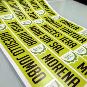 Stickers PVC blanco